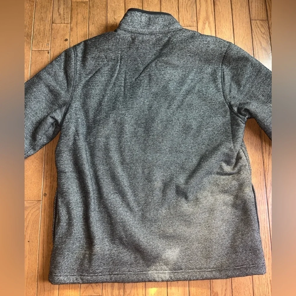 Orvis Men's Size M Pullover Sweater Quarter Zip Sherpa Lined Warm Gray Medium - Picture 5 of 5